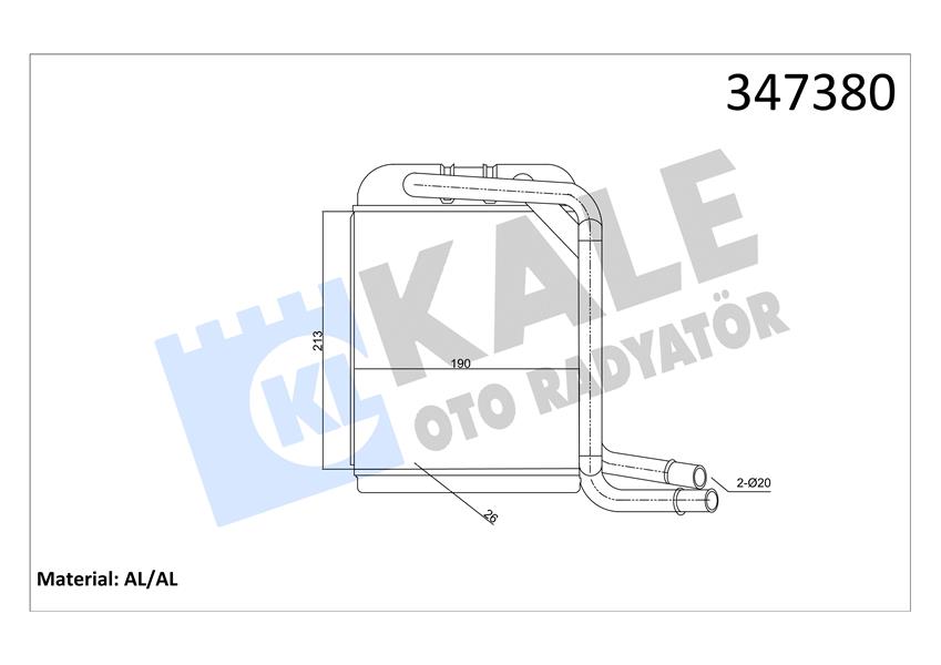 Kalorifer Radyatörü Tranporter T5-T6 03=>