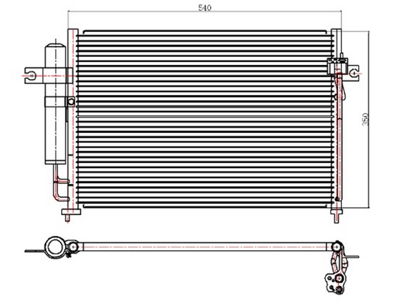 KLİMA KONDENSERİ HYUNDAI GETZ 1.1-1.3i-1.3-1.4i-1.6 (02-09) (535x345x16)