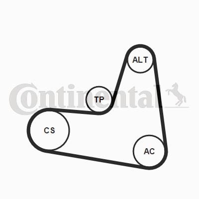 6PK1120K2 Multi V-belt Kit