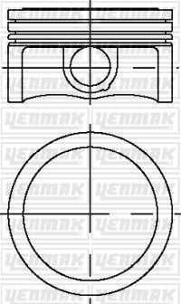 PISTON+SEGMAN STD (79.00MM) ASTRA J H CORSA D INSIGNIA 1.6I ####