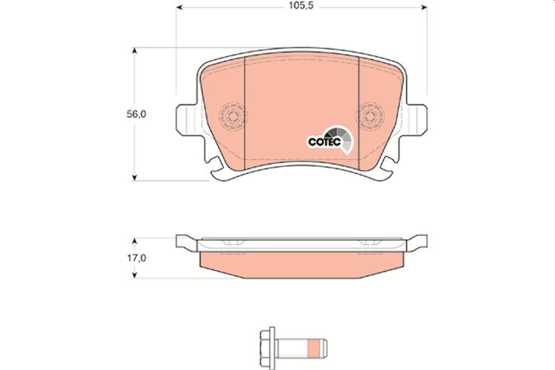 Arka Balata PASSAT-CC-CADDY-GOLF5-GOLF6-JETTA-A3-A...