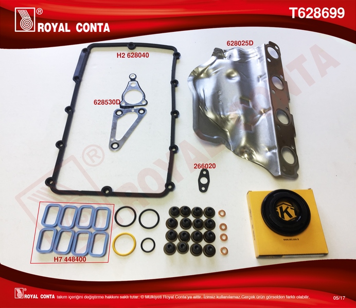 MOTOR ÜST TAKIM CONTA (SKT KEÇ.+SUBP.LASTİK+SKC'Sİ...
