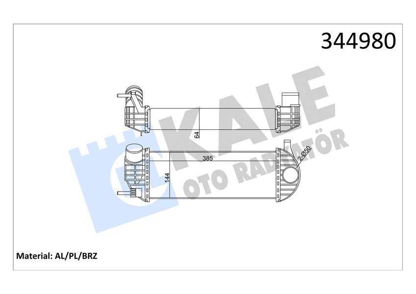 Turbo Radyatörü (Intercooler) Kng 1.5 Dci 08=> ...