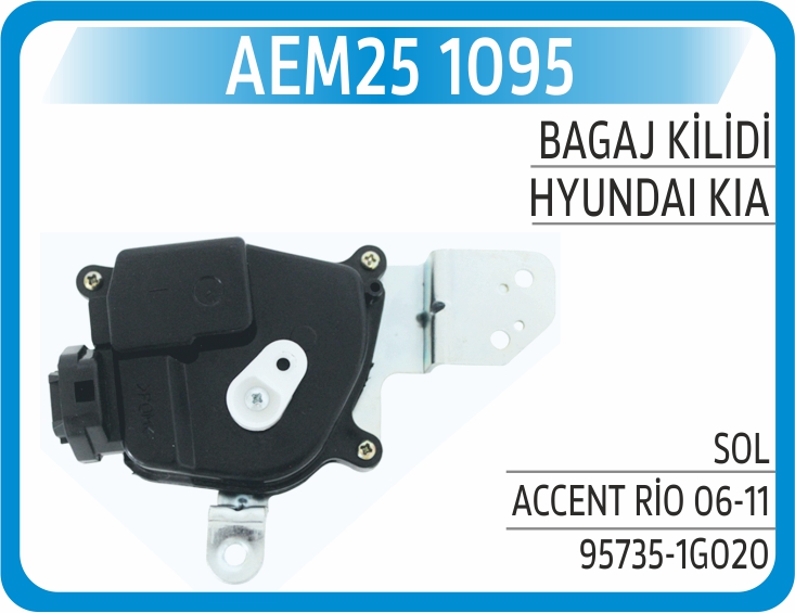 KAPI KİLİT MOTORU SOL HYUNDAI ACCENT ERA 06-11 / KIA RIO CERATO 06-11