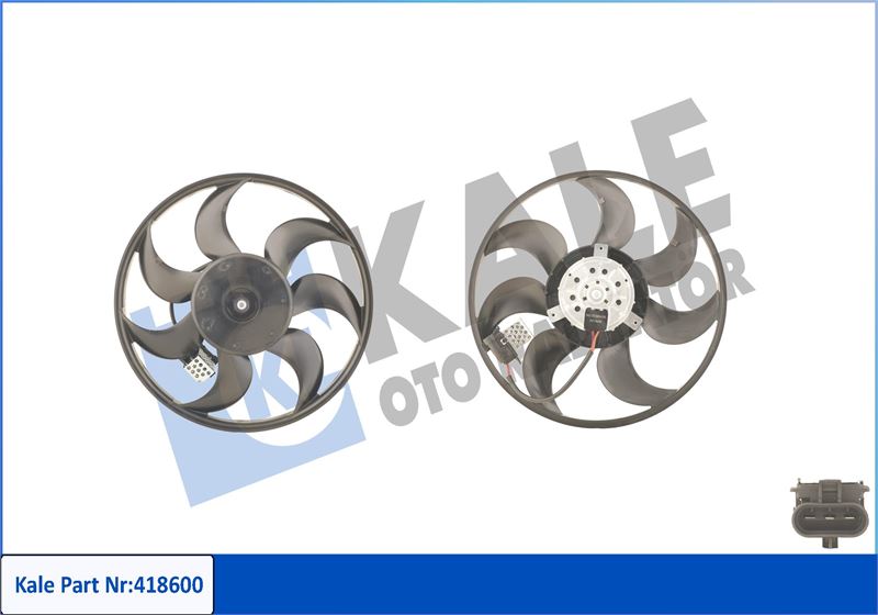 FAN MOTORU OPEL ASTRA H / ASTRA H GTC / ZAFIRA B (250W 390MM) (FAN-MOTOR)