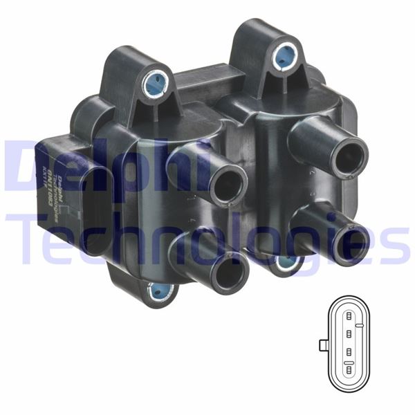ATEŞLEME BOBİNİ ÇİFTLİ RENAULT KANGOO 01> CLIO I-II-III 92>05 MEGANE I 96> SCENIC 96>TWINGO 96> LOGAN 06>1.2 1.4 1.6 D4F K7J-K7M
