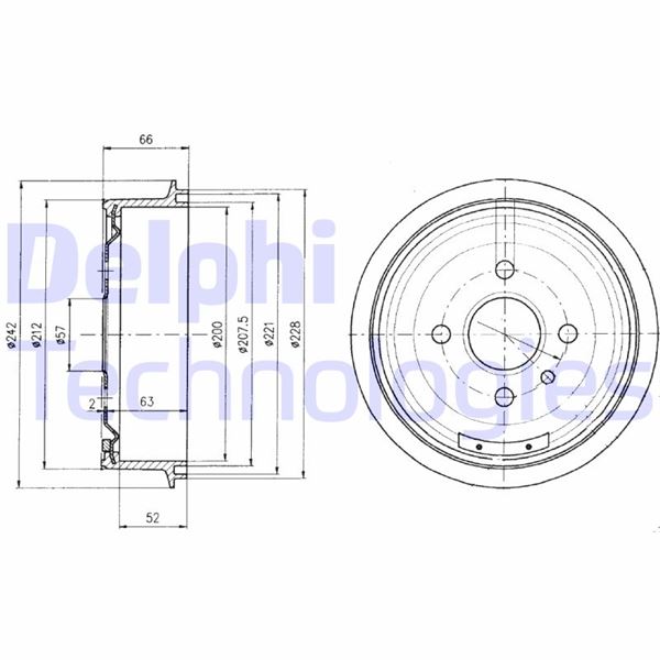 ARKA KAMPANA VECTRA A (89>95) ASTRA F (91>98) 1.4-1.6-1.8-2.0 LACETTI (05>13) (242x200x53x100 4DL) (568054-91024352)
