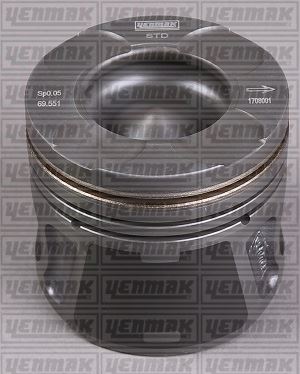 Motor Piston+segman (0,40) (69,60 Mm) (-20mm) Dob...