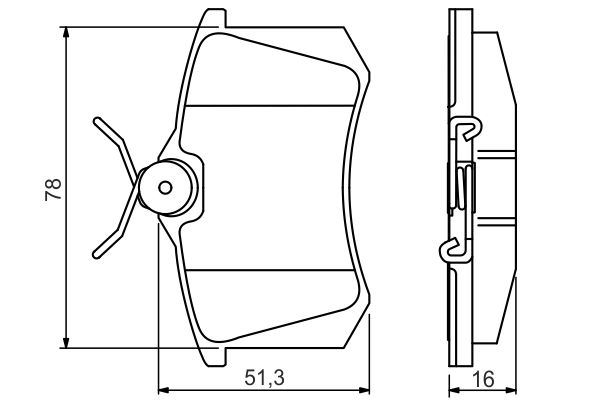 ARKA BALATA FLUENCE-MEGANE II-III-P207-P308-P307-PARTNER-BERLINGO-C2-C3-C4-CROSSLAND- BORA-PASSAT 97>GOLF IV-V-POLO (87x52,9x17)
