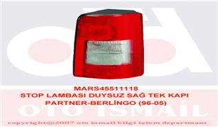 STOP LAMBASI SAG PARTNER BERLINGO BAGAJ KAPI TEK KAPI DUYSUZ 96>05 ORTA SIYAH