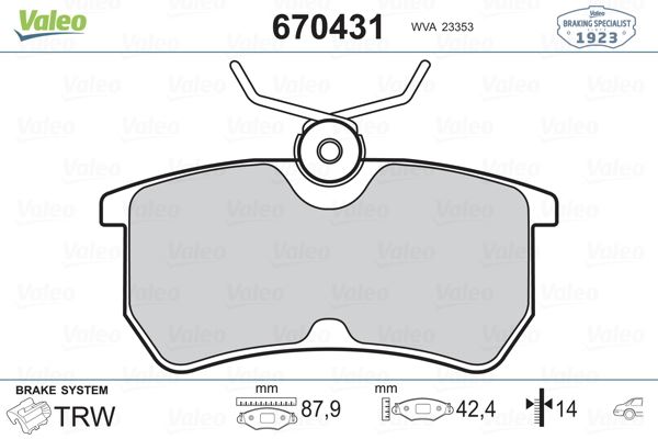 ARKA FREN BALATASI FOCUS I 98>04 FIESTA VI 17> GDB1354