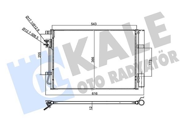 KLİMA RADYATÖRÜ (KONDENSER) HYUNDAI İ20 1.2L 1.4L G4FA G4LA benzinli 12-15
