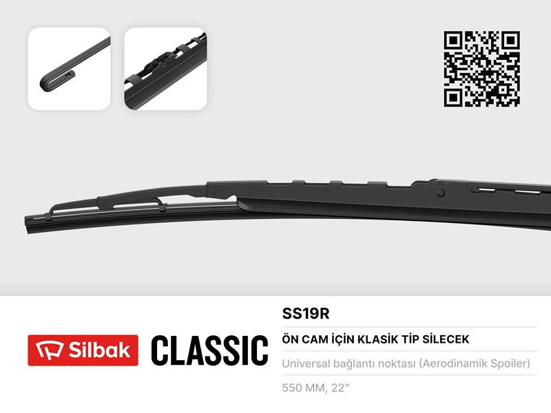 Silecek Süpürgesi 550MM Rüzgarlikli Üniversal