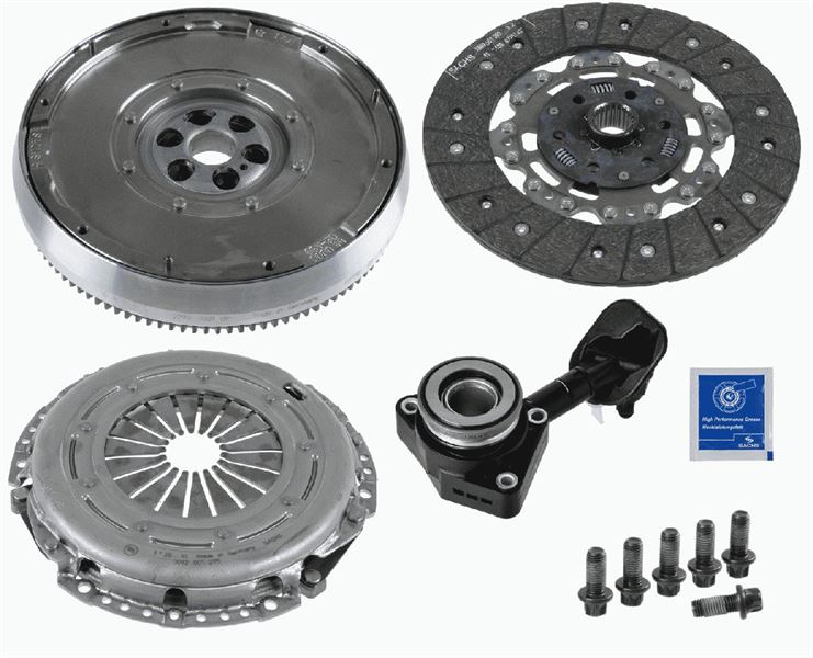 DMF VOLANT SETI (DEBRIYAJ SETI BILYA VOLAN CIFT KUTLE) C-MAX 04=>08 FOCUS II 04=>11 1.6 TDCI C-MAX 06>11 1.6 TDCI MAZDA 3 MAZDAIII 03>09 VOLVO S40 S40 II 06>12 V50 04> (OYNAR GÖBEK)