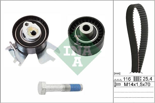 EKSANTRİK GERGİ KİTİ (116x254) P307-P308-P407-P508-P807-EXPERT--C4-C5-C8-JUMPY-SCUDO-FOCUSII- CMAX 2.0D-2.0HDI K015606XS