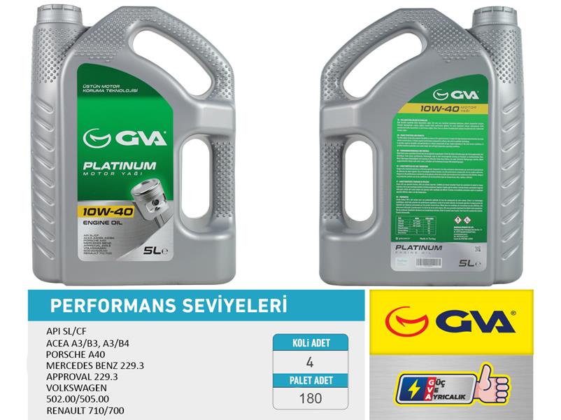 Gm '> Motor Yağı 5LT. 10W-40 Gm