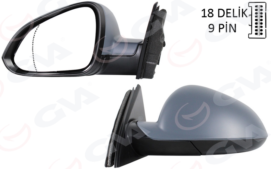 DIŞ DİKİZ AYNASI SOL ELEKTRİKLİ KATLANIR INSIGNIA A 08>17