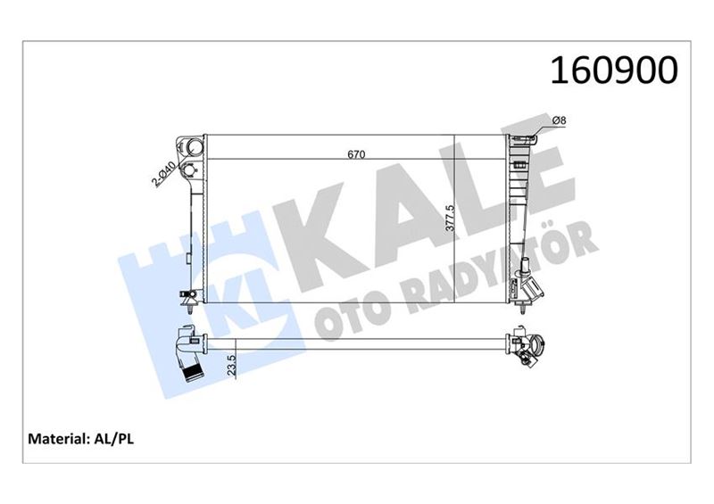 Radyatör PARTNER-BERLINGO-XSARA-306 1.9DZL DW8