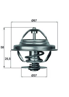 Termostat 80 °C