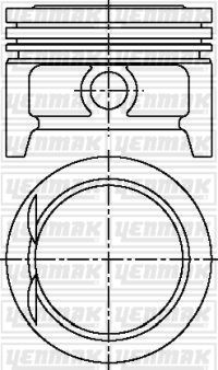 MOTOR PİSTON+SEGMAN 0.50 CORSA-TIGRA 93=> (X 1.4 XE/NC/NE/NZ) (78.1)