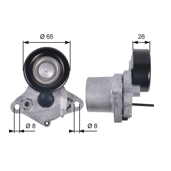 ALTERNATÖR GERGİ RULMANI (KÜTÜKLÜ) HYUNDAI ACCENT ERA BLUE MATRIX GETZ 1.5L 1.6L D4FA D4FB 06-18
