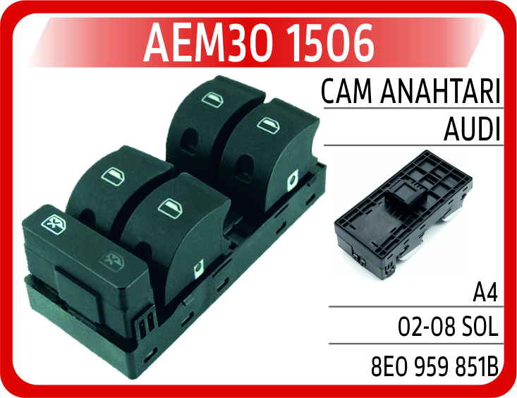 CAM ANAHTARI AUDI A4 02-08 SOL