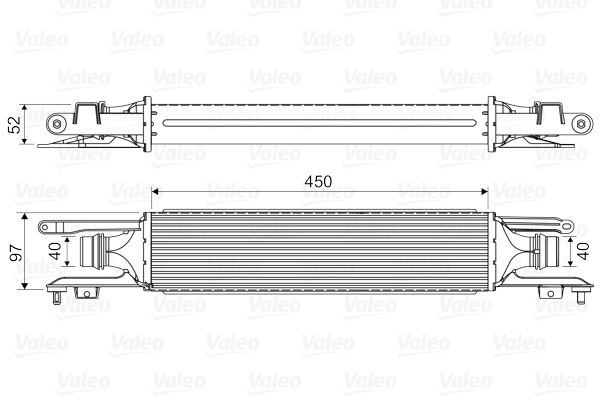 TURBO RADYATORU INTERCOOLER CORSA D 1.3 CDTI 06 > 450×98X50 AT/MT SANZUMAN