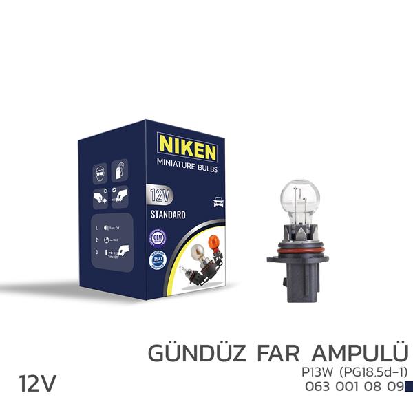 Niken 12V P13W Gündüz Far Ampulü (PG18.5d-1) 10LU'> Niken 12V P13W Gündüz Far Ampulü (PG18.5d-1) 10LU