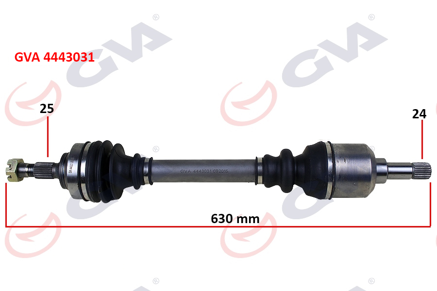 KOMPLE AKS SOL P307 00>08 PARTNER-BERLINGO 08> C4 04>11 1.4-1.6-2.0 HDI-VTI (25x24x630)