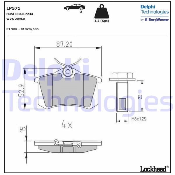 ARKA FREN BALATA RENAULT CLIO 05> KANGOO 01> LAGUNA 96> FLUENCE 09> MEGANE 96> CITROEN BERLINGO 99> C2 C3 C4 03> DS4 11> PEUGEOT 307 00> 308 07> PARTNER 96>VW POLO CLASSIC 95>01 GOLF III-IV-PASSAT III- AUDI A3-A4