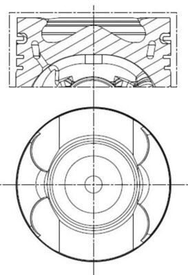 PISTON + SEGMAN STD 83.00mm MERCEDES OM651 W204 C218 W212 W166 W221 W639 B906 B907 B910 SARI BURCLU