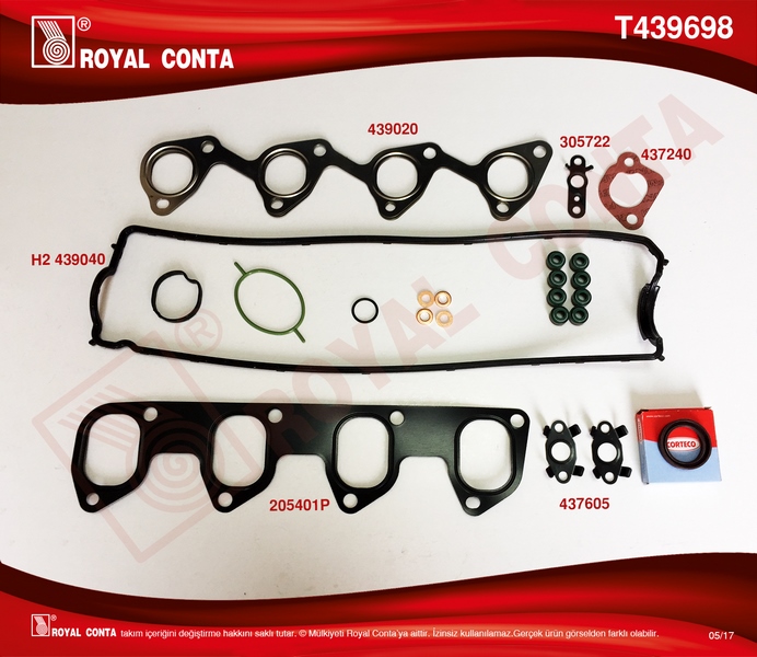 Motor Alt Takım Conta (Skt Keçeli) Connect 1.8 Td...