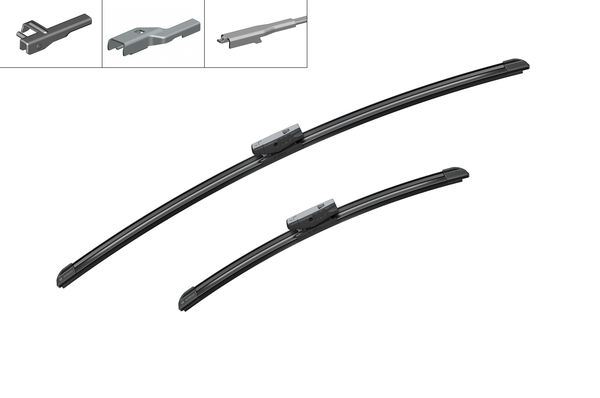 ÖN SİLECEK SÜPÜRGE TAKIMI OPEL ADAM 12>19 PEUGEOT PARTNER 08> P208 P2008 03 12>19 CITROEN BERLINGO 08> C3 16> FIAT EGEA 16> FIESTA 09>17 (650+400) (AEROTWİN MULTİCLİP)