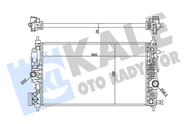RADYATÖR (OTOMATİK) ASTRA J => INSIGNIA A 11=> ZAFIRA TOURER C 12=> 1.6 SIDI A16XHT