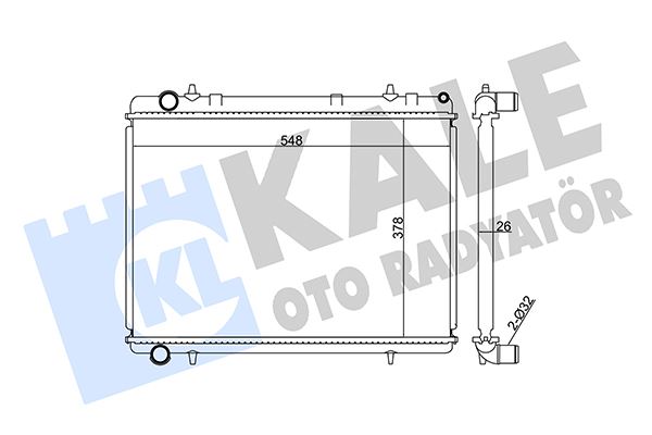 MOTOR SU RADYATORU BRAZING P307 04>C4 04> 1.6HDI-2.0 16V 538×380X26 MANUEL SANZUMAN