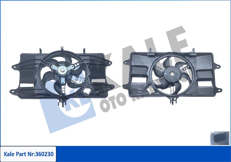 DAVLUMBAZLI FAN MOTORU FIAT DOBLO 1.2 01>04 DOBLO MPV 01> (12V)