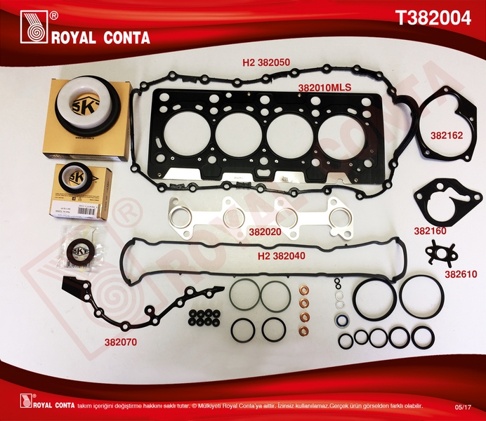 Motor Takım Conta (Skt Keçeli/sub.lastikli) Clio-m...