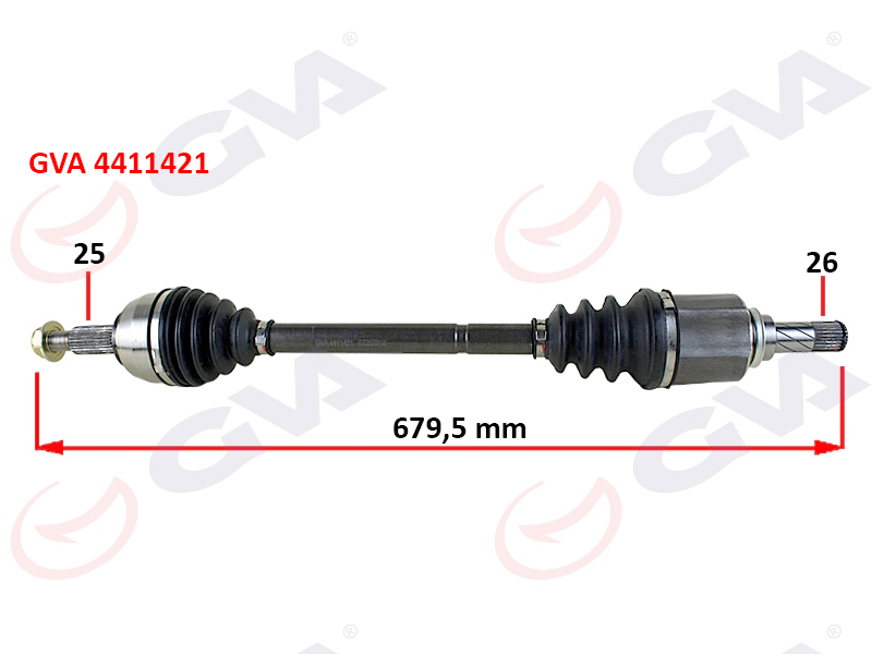 KOMPLE AKS SOL RENAULT MEGANE III 9> FLUENCE 09> 1.5 DCİ 6 VİTES (680mm)