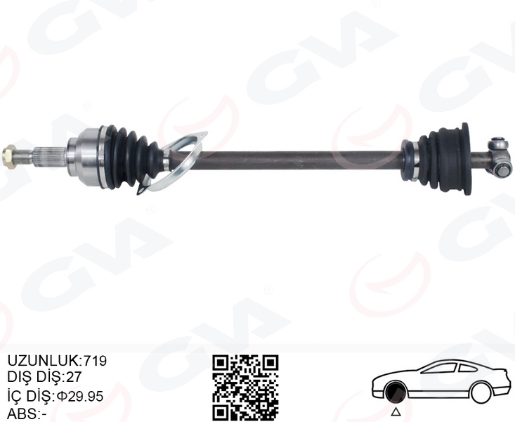 KOMPLE AKS SOL ON RENAULT LAGUNA II (BG0/1) 1.6i 16v M-T JH3 (01-07)