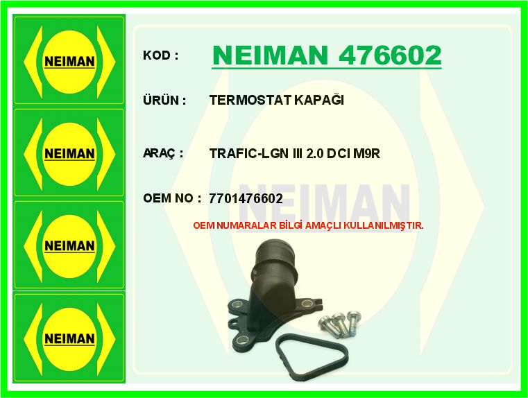 Termostat Kapağı Trafic-lgn III 2.0 Dci M9R
