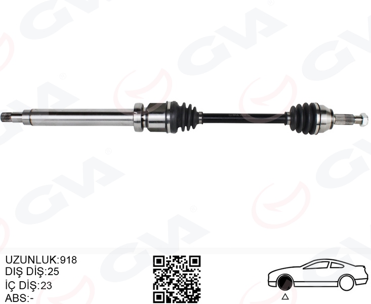 ÖN AKS KOMPLE SAG FIESTA V 1.4 TDCI 02>08 FUISON 1.4 TDCI FIESTA VII 08>12 1.25-1.4TDCI- 1.5 TDCI-1.6 TDCI B-MAX 14> 1.4TI