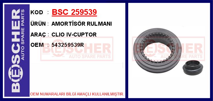 Amortisör Üst Rulmanı