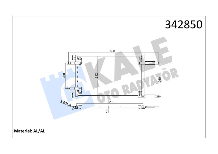 KLİMA KONDENSERİ FIAT DOBLO-DOBLO CARGO (AL-AL)