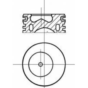 Motor Piston+segman (0,40) (80,50 Çap) Palio-siena...