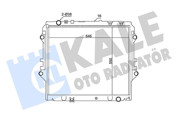RADYATÖR TOYOTA HILUX REVO 2.4L 2GDFTV GUN125 GUN135 4x2 4x4 15->