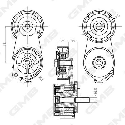 ALTERNATOR GERGI RULMANI IDEA PANDA PUNTO STL 1,1 1,2 1,416
