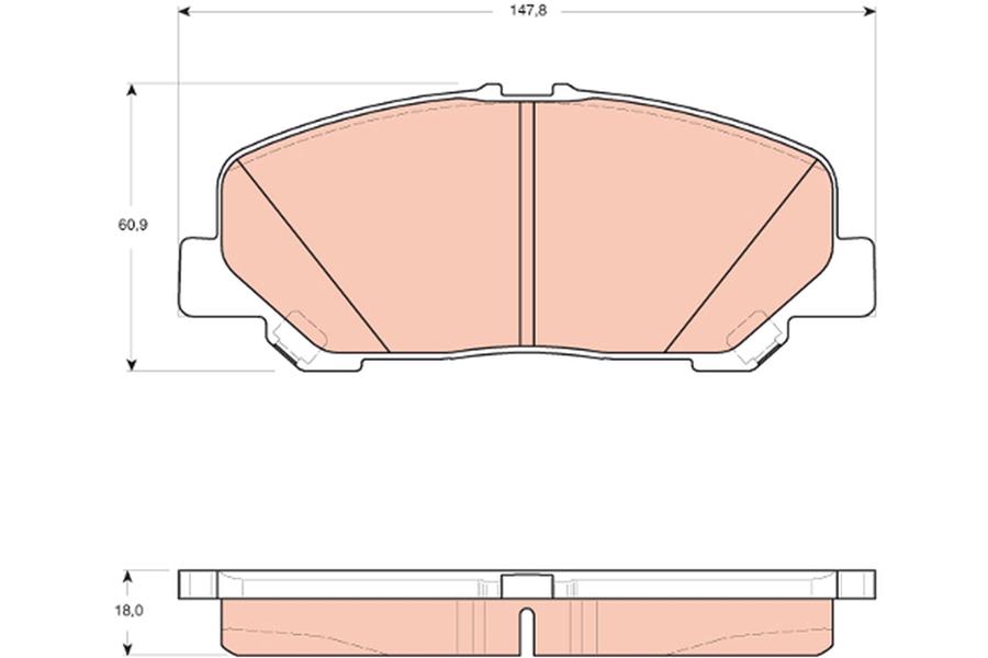 FREN BALATASI ON TOYOTA AURIS 1.4 VVTI 1.6 VVTI 1.4D 4D 2.0D 2.04D 03-07> RAV4 III 04-06>