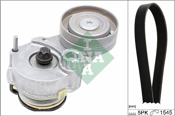 ALTERNATÖR GERGİ KİTİ (5PK1545 KAYIŞ) ASTRA H-G-VECTRA C-ZAFIRA B 1.6 Z16XEP-XER-XE1-A16XER-LEL-LER 55350421-6340606
