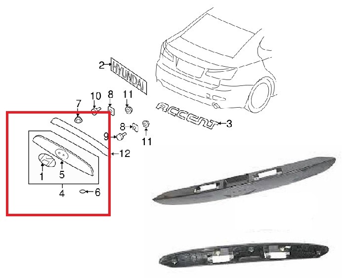 Arka Bagaj Plaka Üst Bakalit