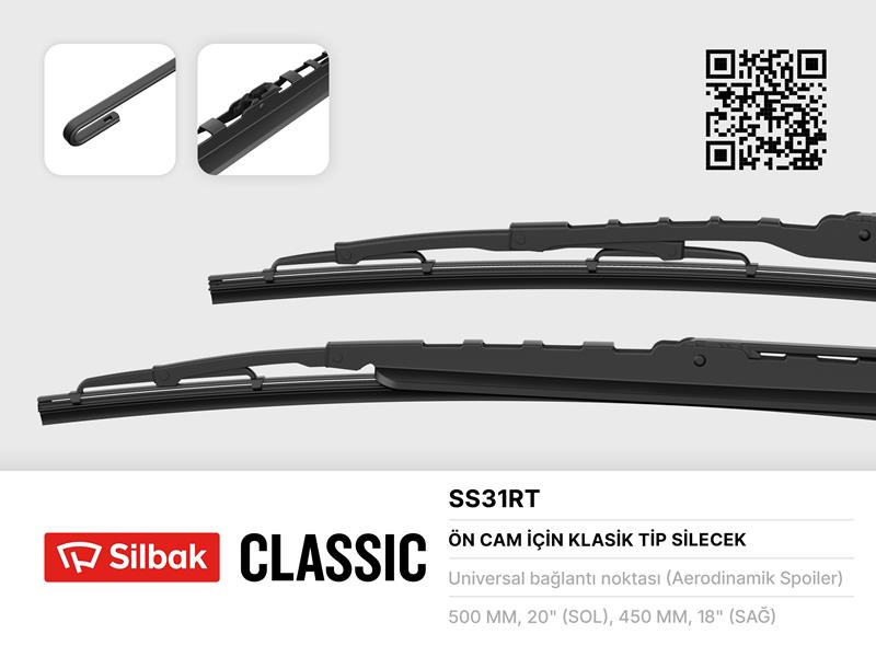 Silecek Süpürgesi 500/450mm Rüzgarlikli